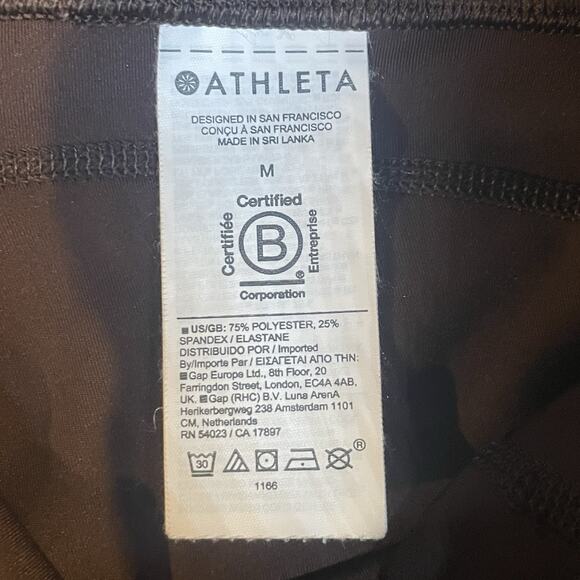 Athleta Leggings Womens Medium Brown Ultimate Stash Craft Tight Pockets Gym Yoga - Picture 8 of 12